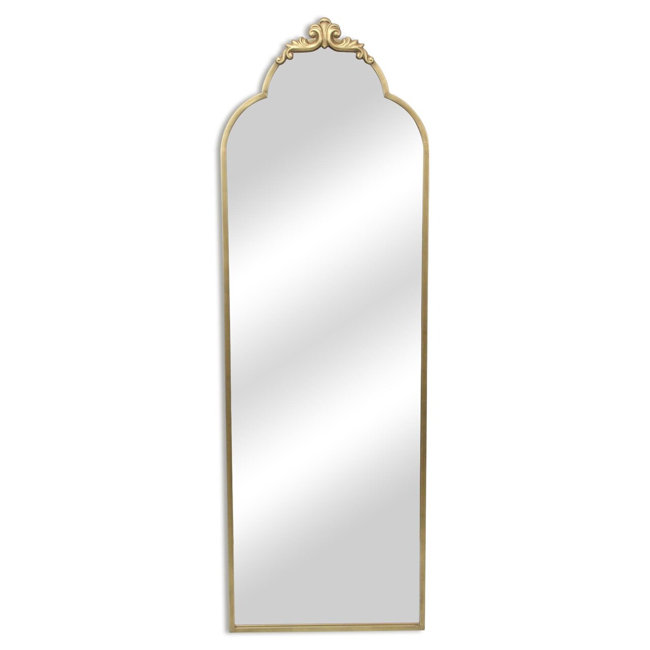 Contemporary Home Living Victorian Style Framed Floor Mirror - 65" - Gold